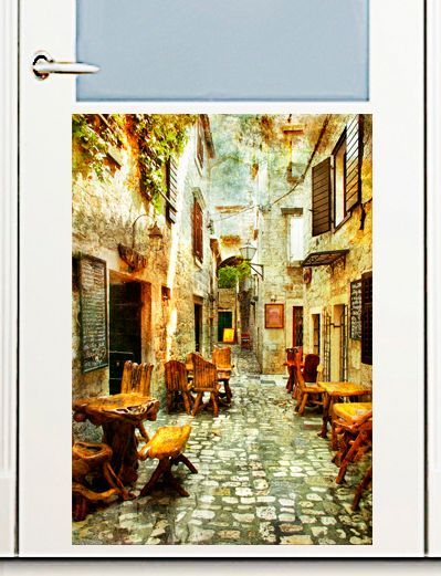 Наклейка на кухню и технику - Старые улочки Греции 1. Купить