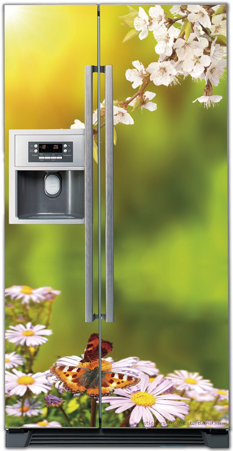 наклейка на холодильник - весна