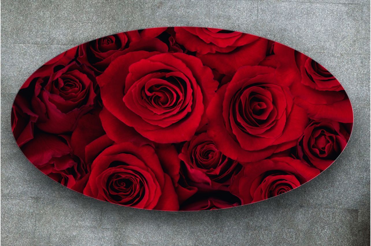 стол с фотопечатью - Красные розы | Купить Наклейка на стол с фотопечатью в магазине Интерьерные наклейки