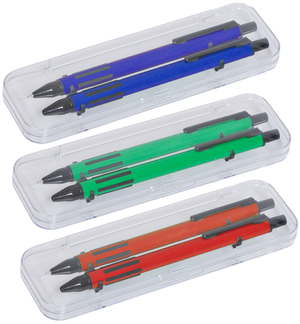FUTURE, набор ручка и карандаш в прозрачном футляре