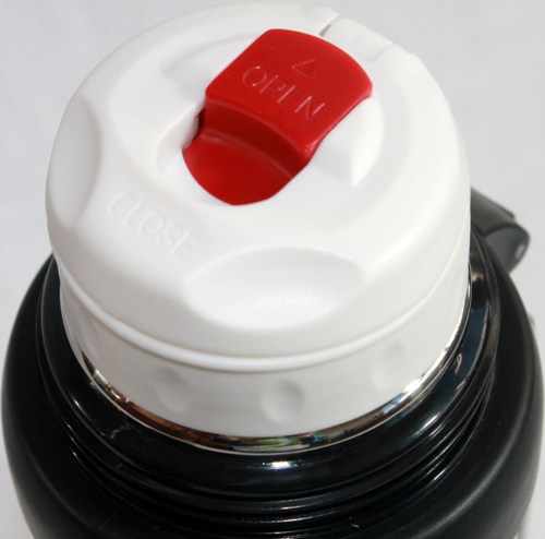 Термос для напитков Metal 1 литр - пробка с кнопкой
