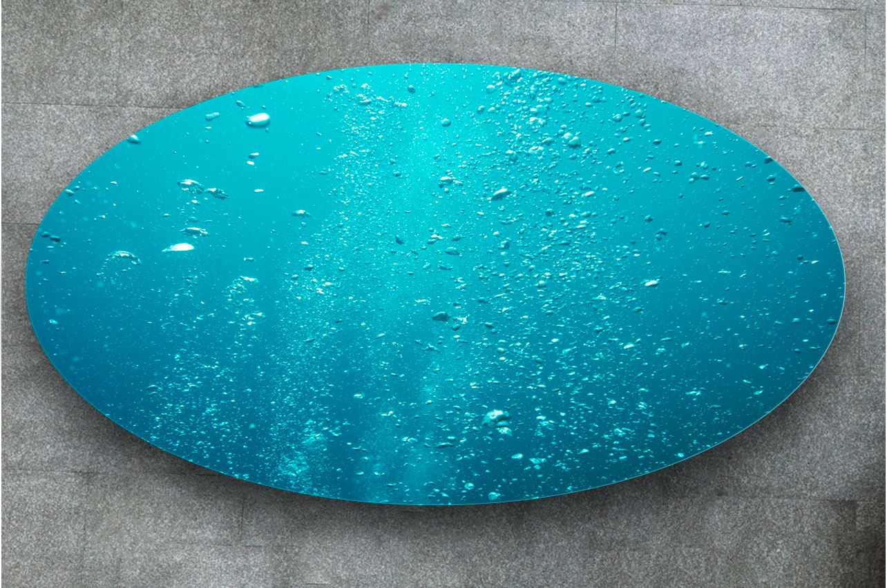 Наклейка на стол - Пузырьки воздуха | Купить фотопечать на стол в магазине Интерьерные наклейки