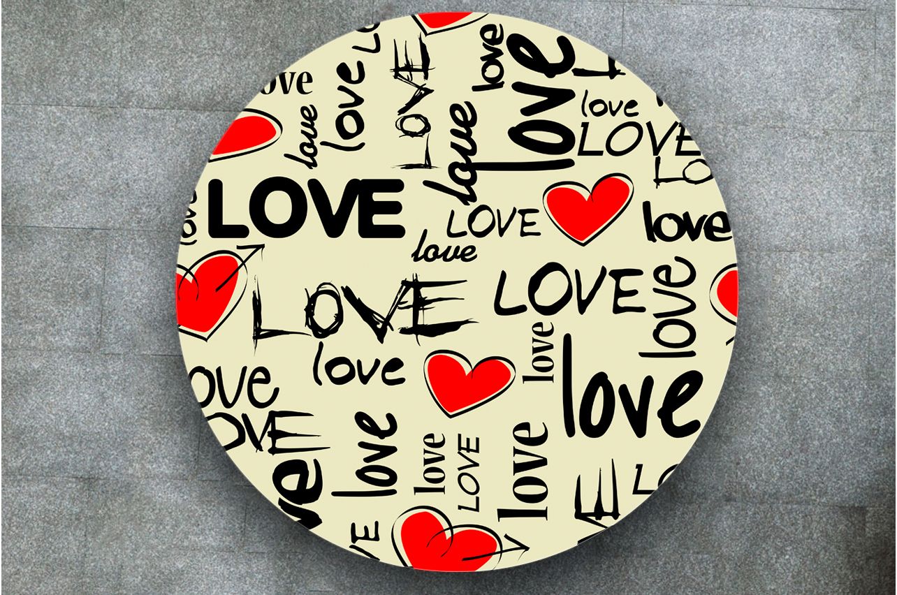 Stickers a Table - I love 2 | Table Decals in x-decor.com
