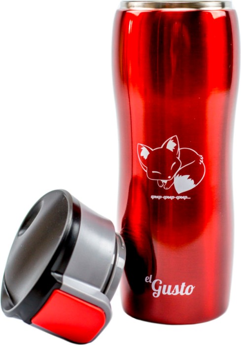 Термостакан для напитков el Gusto коллекция Corsa 470 мл с рисунком - широкое горло