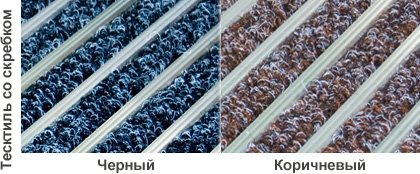Цветовая гамма грязезащитных ковров Каскад