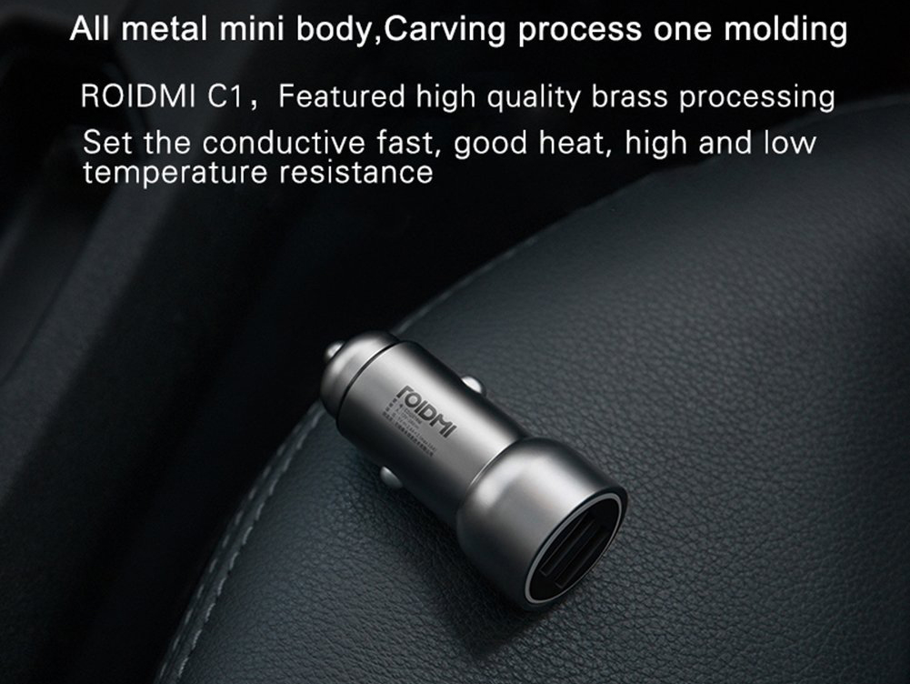 Автомобильное зарядное устройство RoidMi Car Charger подходит для множества моделей