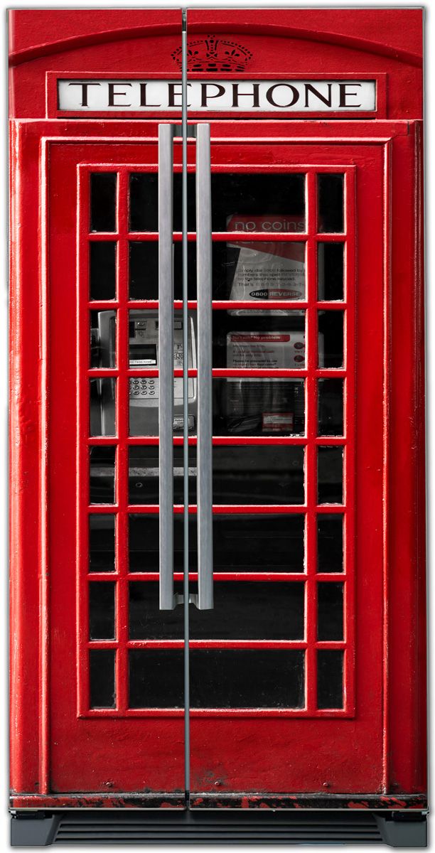 Red booth | Self Adhesive Sticker Wall Fridge, Kitchen Decor of X-decor