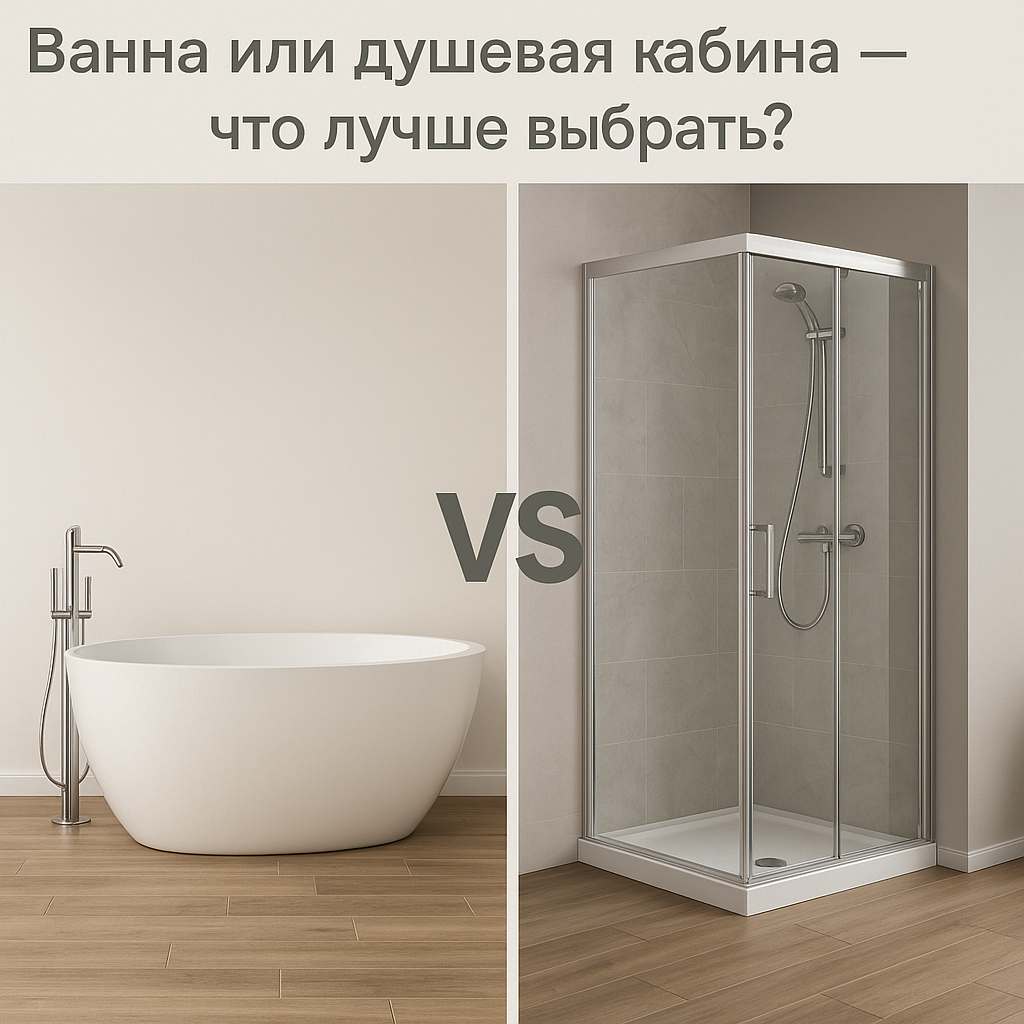 Ванна или душевая кабина — что лучше выбрать для вашей ванной комнаты?