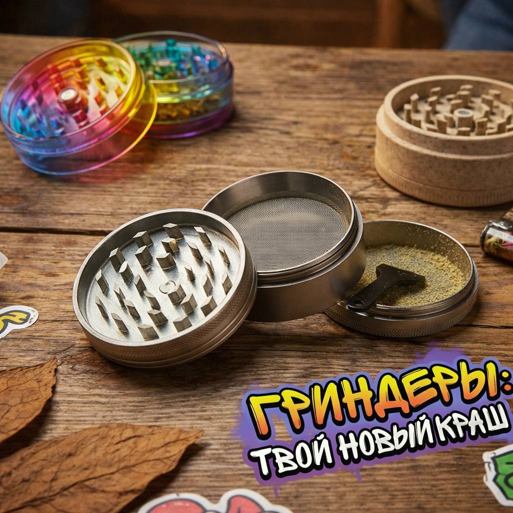 Гриндеры / измельчители. Полный гайд от акрила до хемпа!