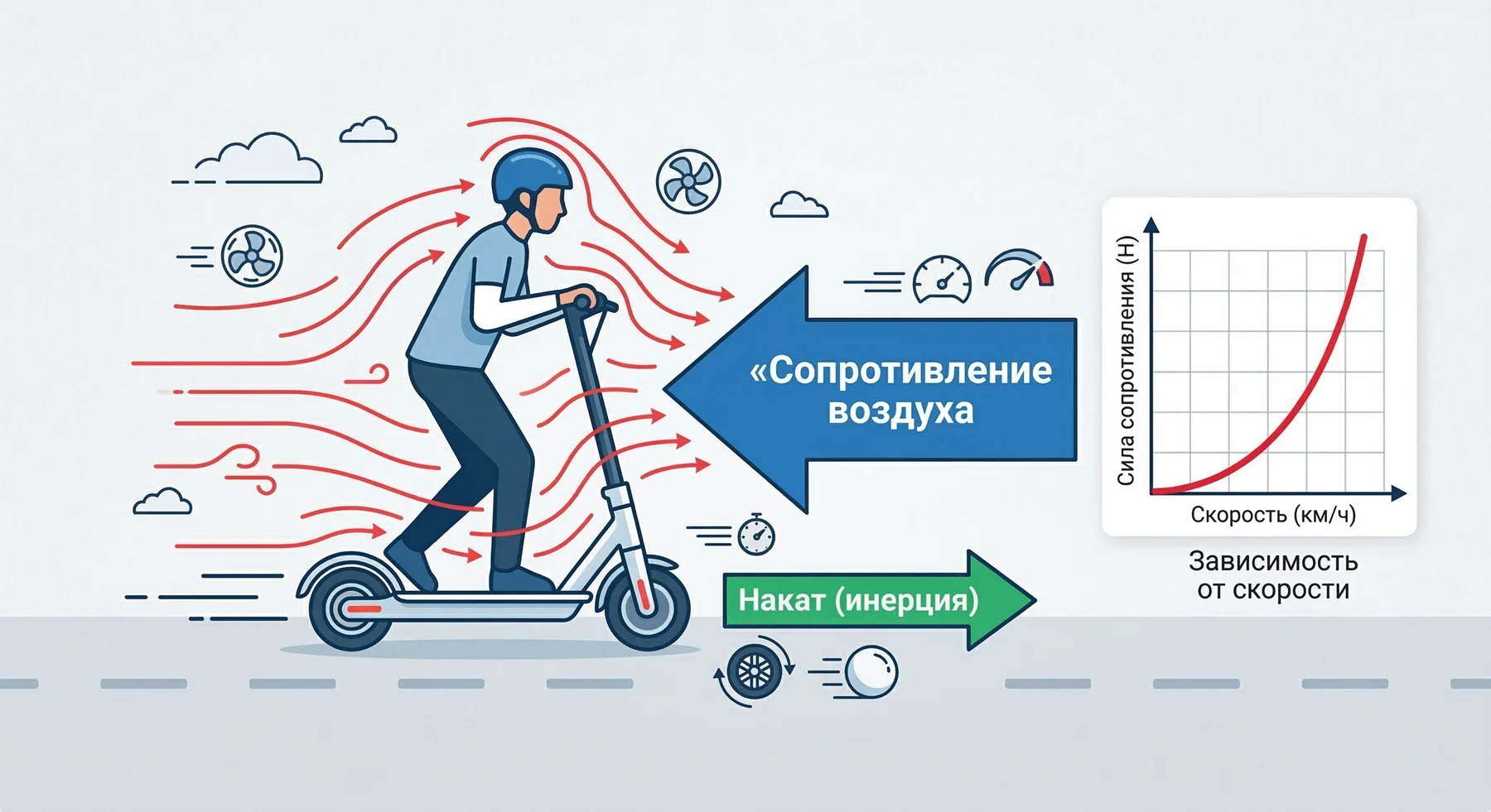 Райдер катится с горки