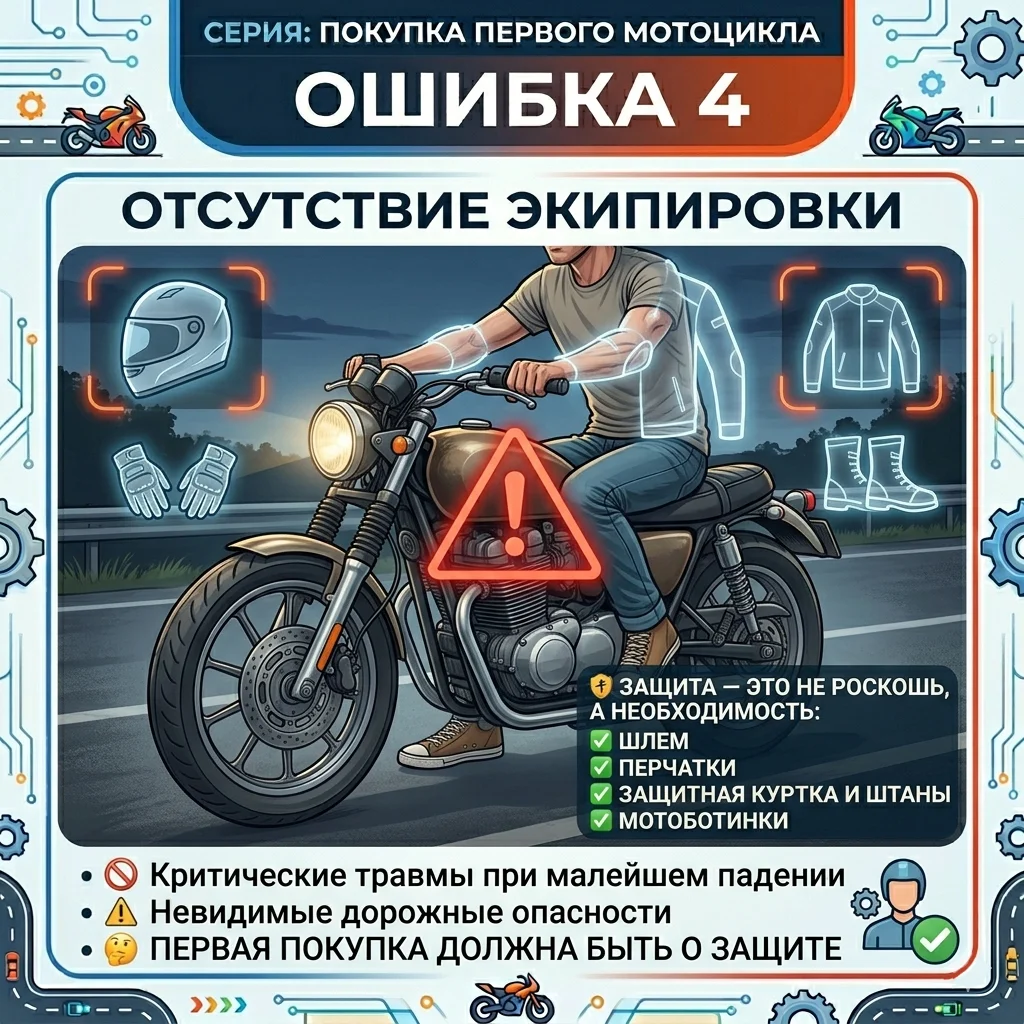 Езда без мотоэкипировки