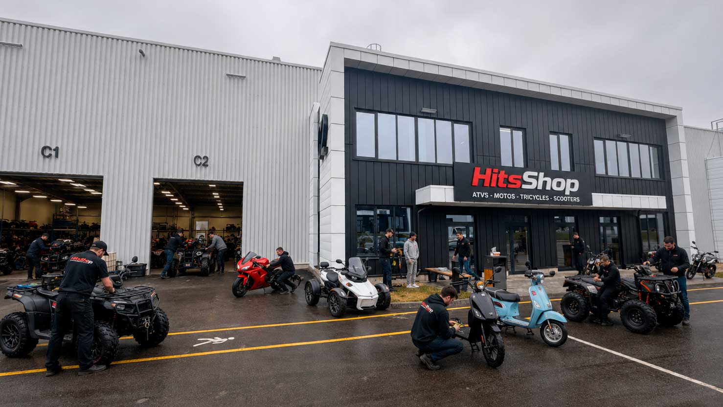 Здание магазина HitsShop