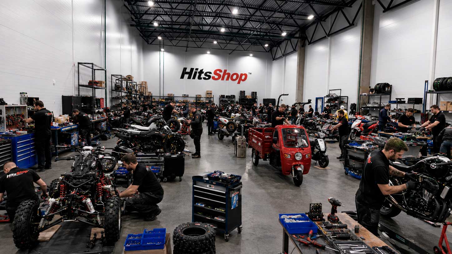 Внутреннее помещение склада HitsShop