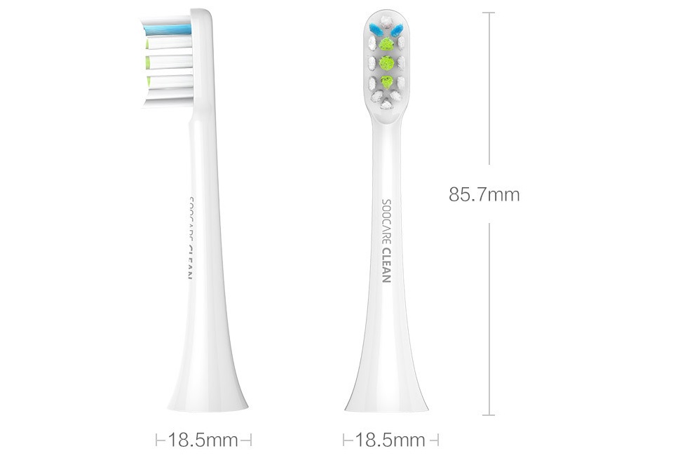 Насадка для зубной щетки Xiaomi Soocare X3 White размеры щетки