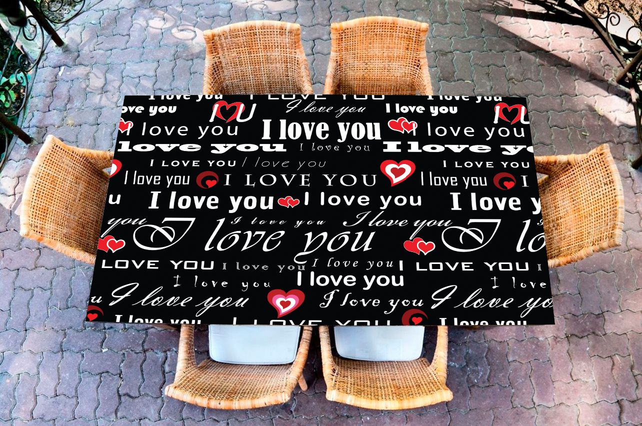 Наклейка на стол - I love 1 | Купить фотопечать на стол в магазине Интерьерные наклейки