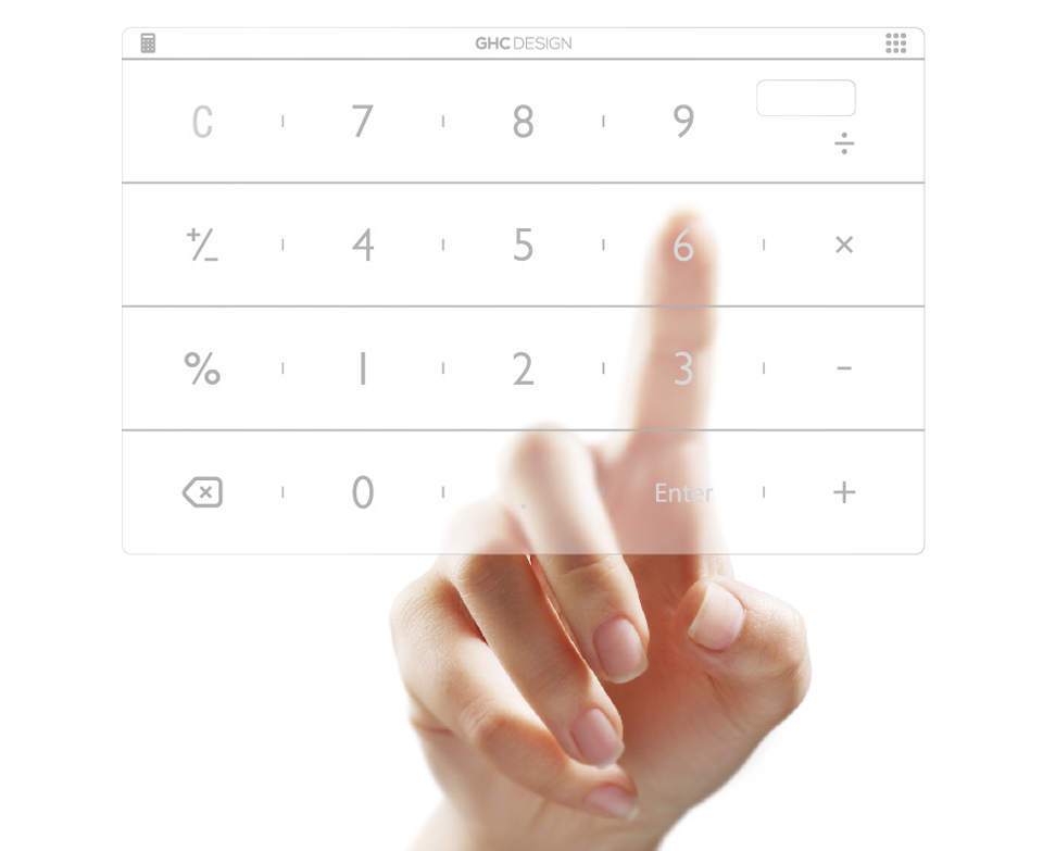 Интелектуальная клавиатура NUMS Ultra-Thin Smart Keyboard пользователь наживает на цифру