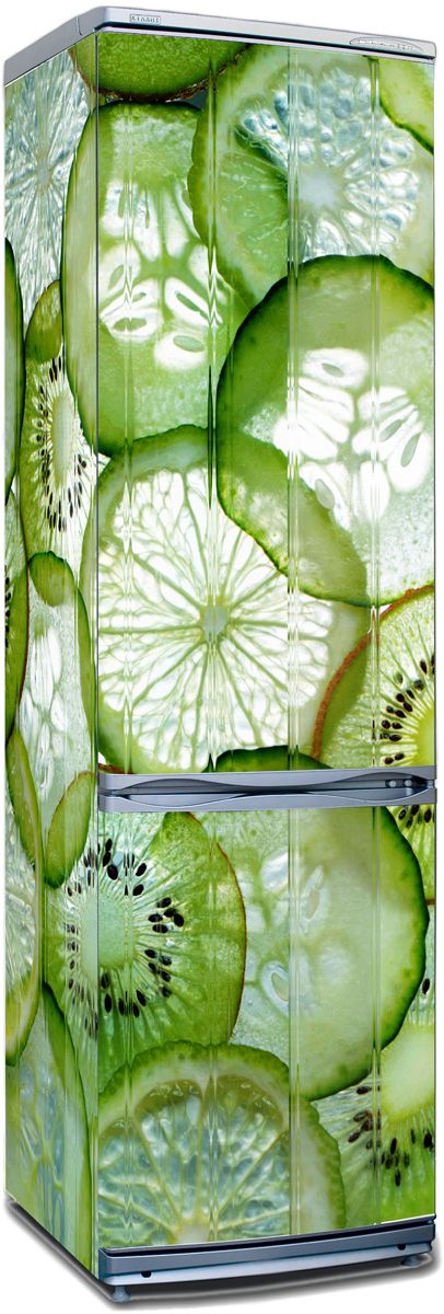 Green Mix | Self Adhesive Sticker Wall Fridge, Kitchen Decor of X-decor