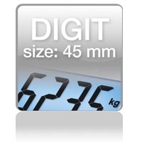 Piktogramm: Digit size 45 mm Piktogramm: Digit size 45 mm