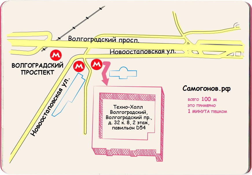 Карта метро волгоградский