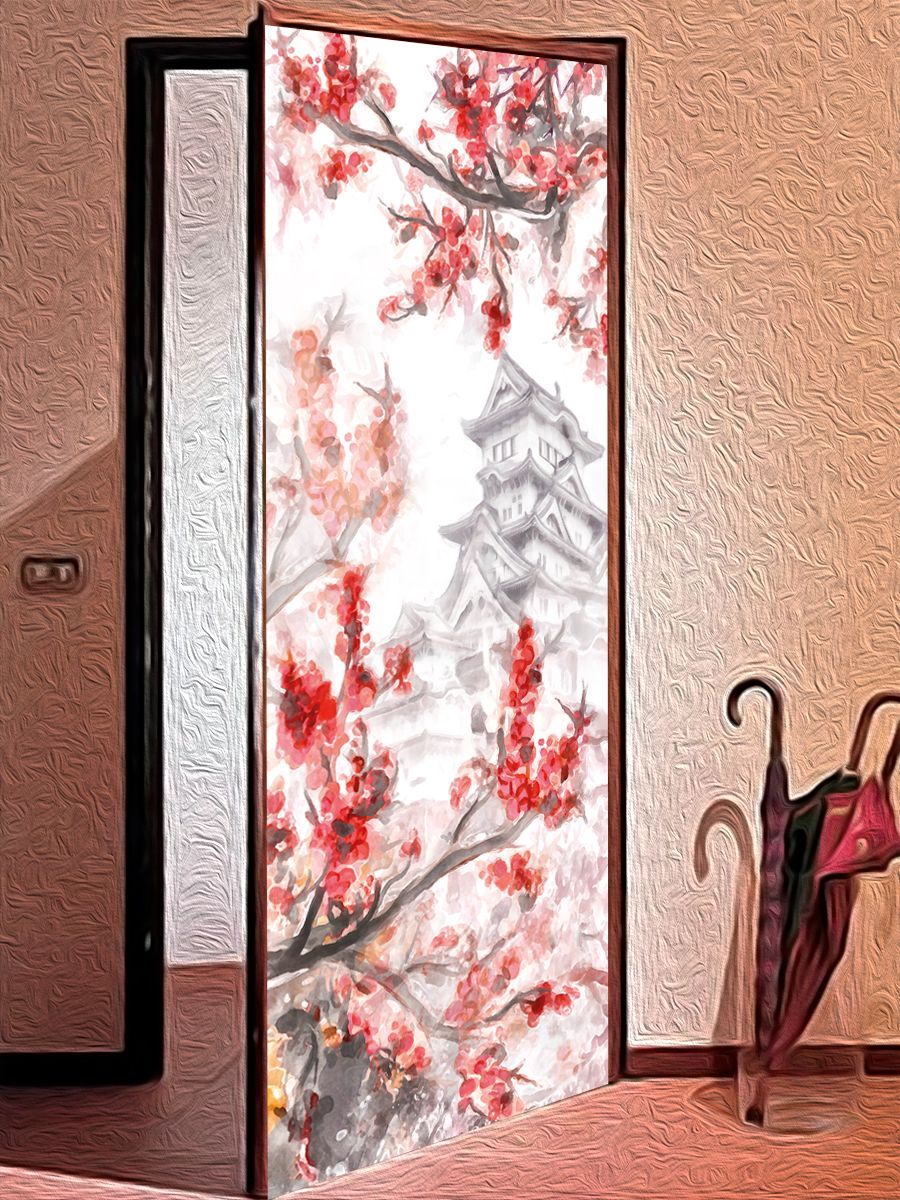 Door sticker - Sakura by X-Decor
