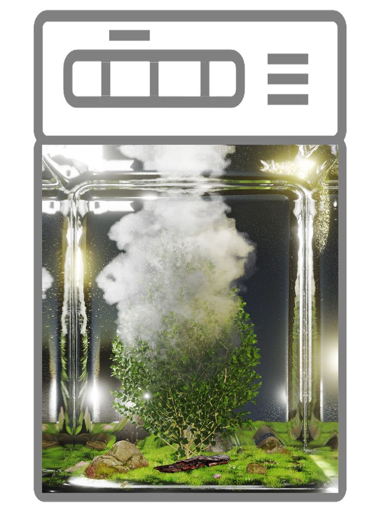 Наклейка на посудомоечную машину — Дерево и облака купить в магазине Интерьерные наклейки