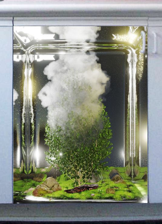 Наклейка на посудомоечную машину — Дерево и облака купить в магазине Интерьерные наклейки